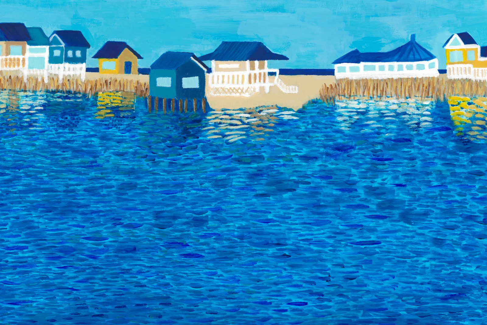 Houses on the Water postcard